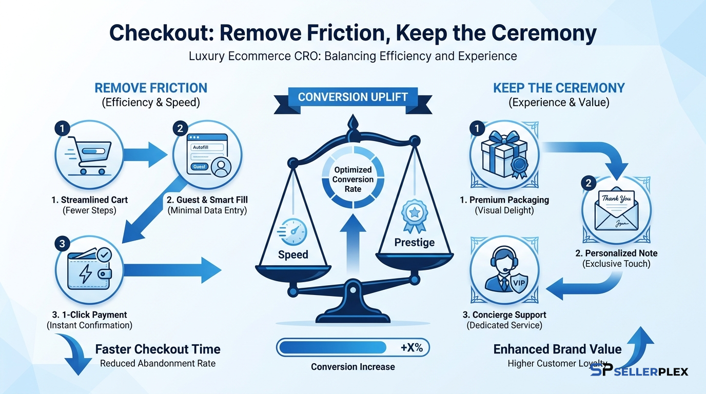 Checkout: remove friction, keep the ceremony