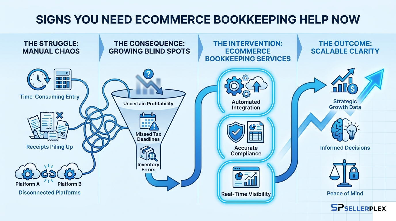 Signs you need ecommerce bookkeeping help now