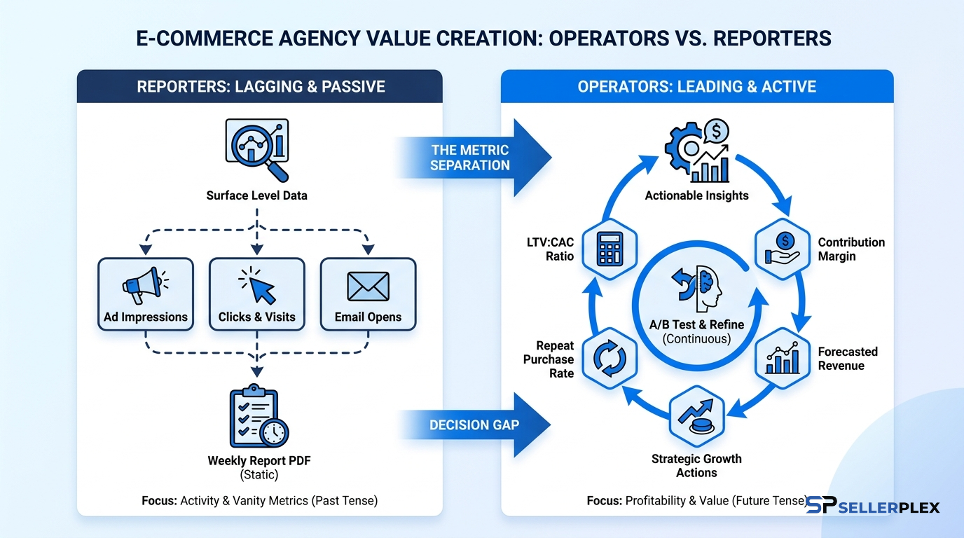 The metrics that separate operators from reporters