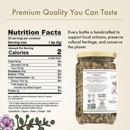 Casablanca Market nutrition facts Amazon listing image