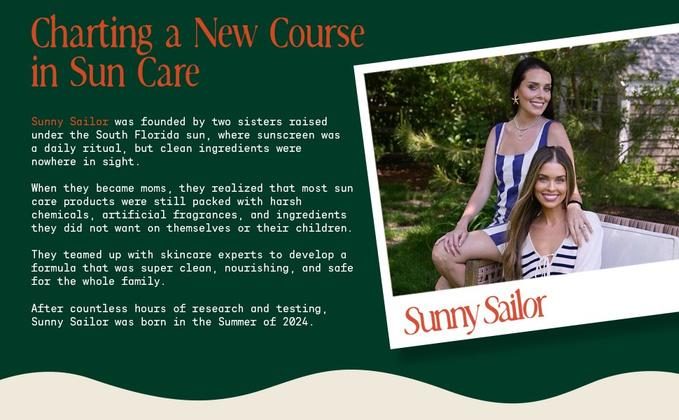 Sunny Sailor A+ Content brand story module