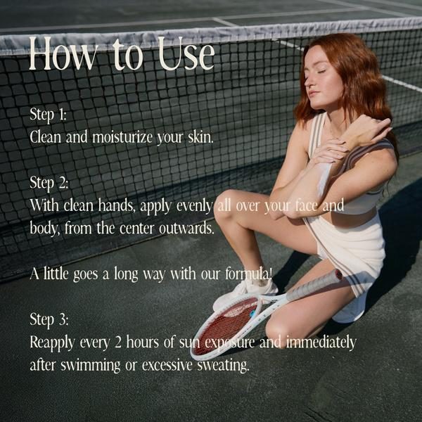 Sunny Sailor sunscreen how-to-use Amazon listing infographic