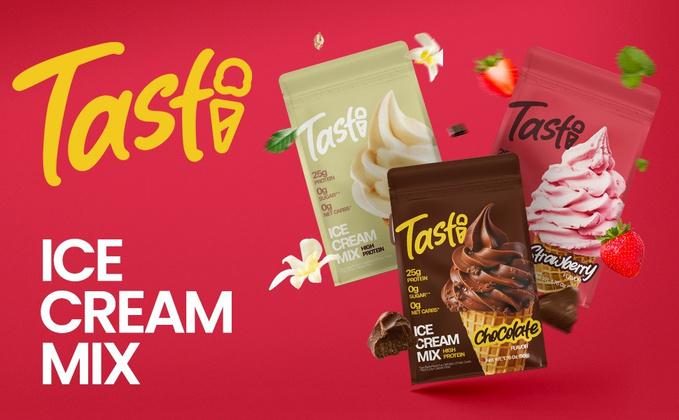 Tasti high-protein ice cream mix Amazon hero image